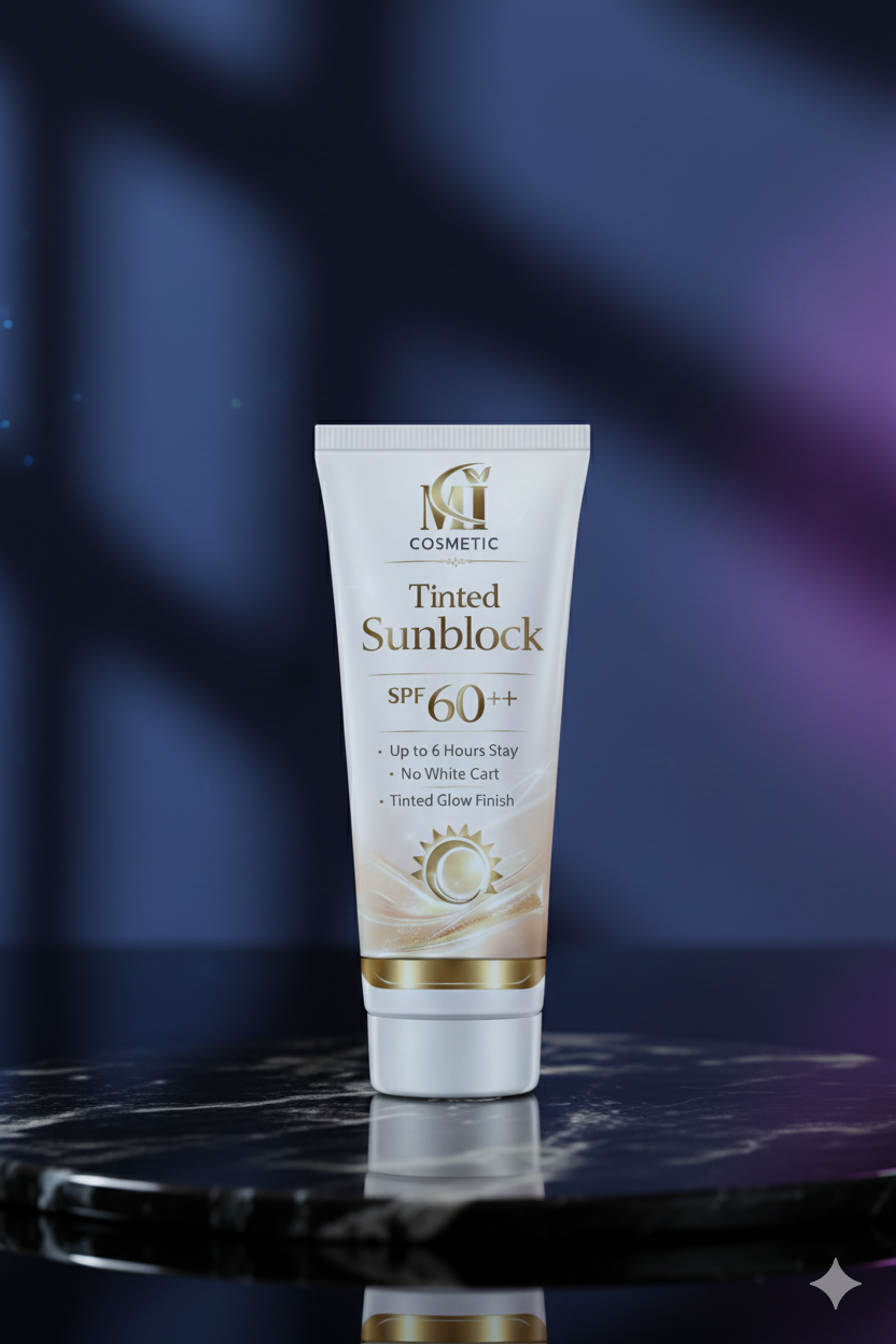 Tinted sunblock with spf 60++